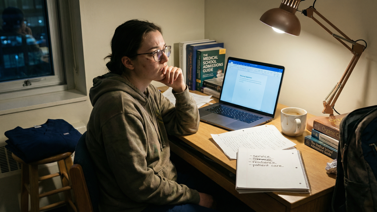 AMCAS Opens in 5 Weeks. Here's What Happens to Applicants Who Start Their Personal Statement Now vs. Later