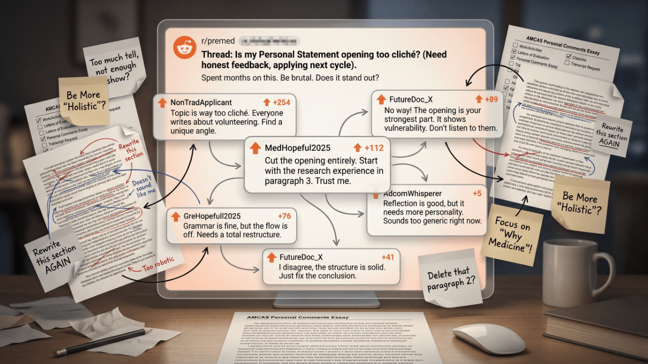 Reddit Is a Great Place to Panic About Your Personal Statement. It's a Terrible Place to Fix It. - MedBound