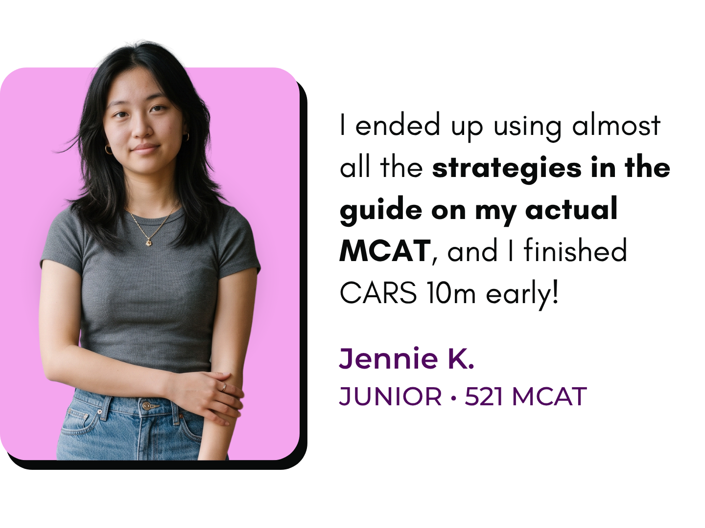 Student testimonial